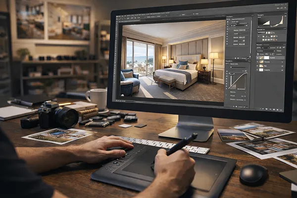 fotografia di hotel - postproduzione